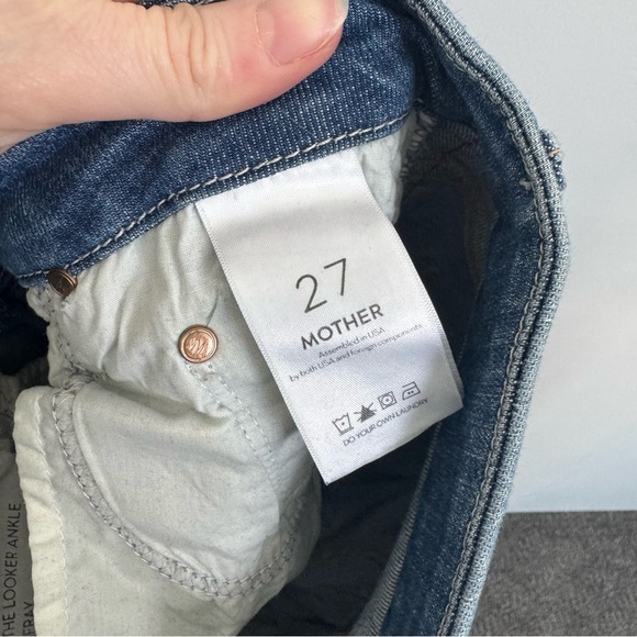 Mother The Looker Ankle Fray In‎ Keeping Love Alive Racer Size 27 - Picture 8 of 8